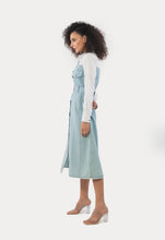 Load image into Gallery viewer, Brunch to Lunch Denim Shirt Dress
